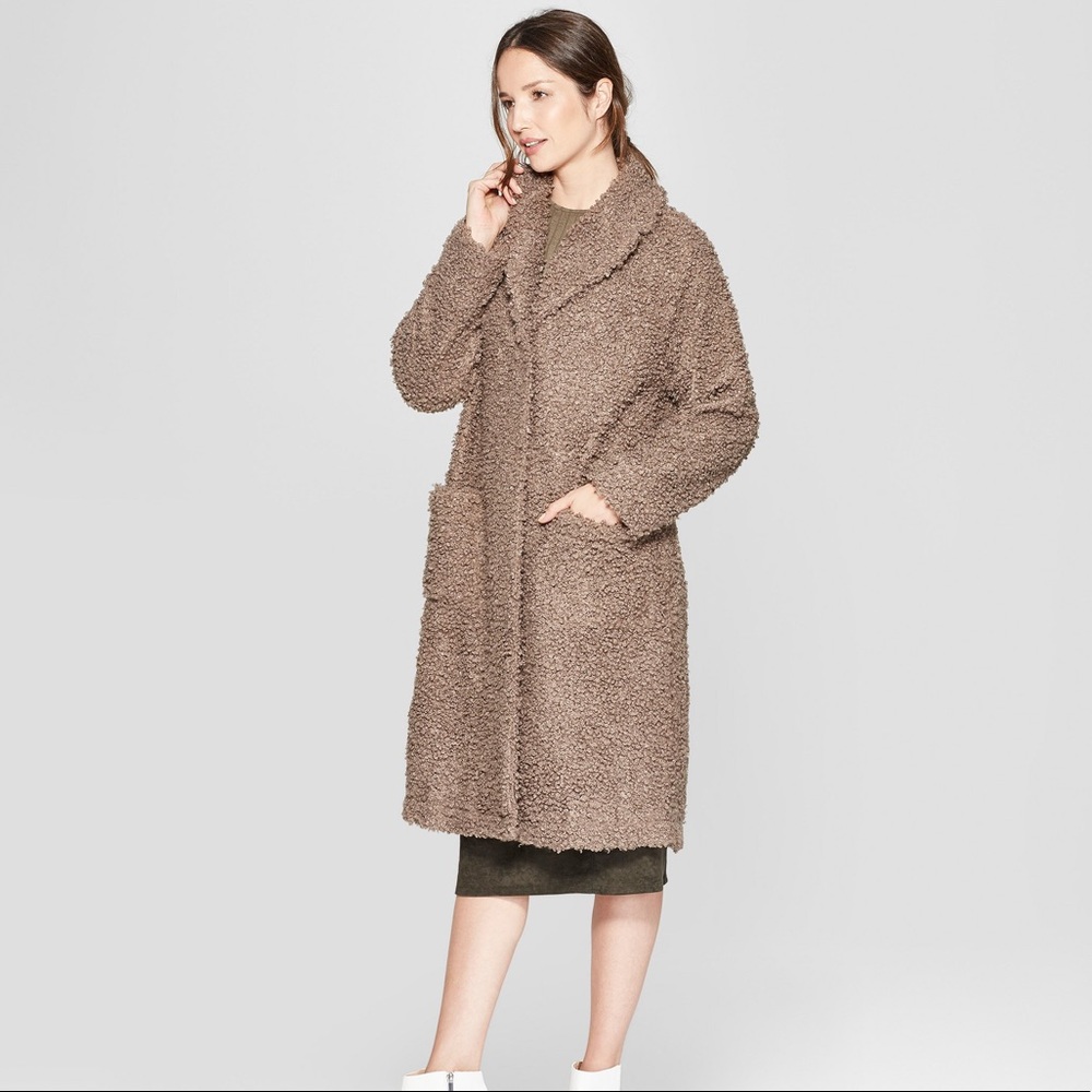 Prologue Sherpa Teddy Coat - Tan - Size S - EUC!